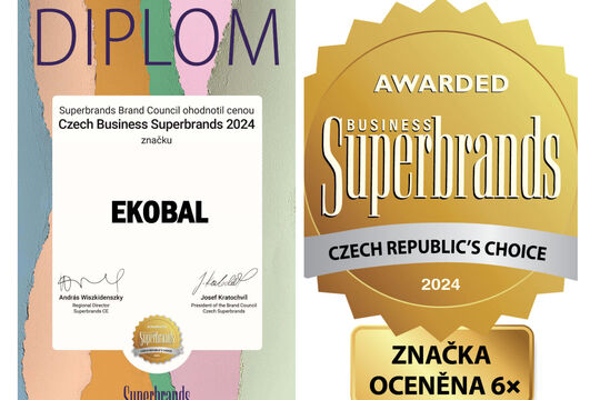EKOBAL znovu získal ocenění Czech Business Superbrands